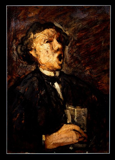 Le Bureur Chantant (panel) de Honoré Daumier