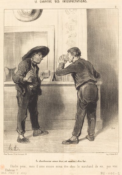 El carbonero ama ser... de Honoré Daumier