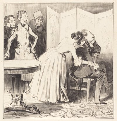 El caballero de los Adrets es el amante... de Honoré Daumier
