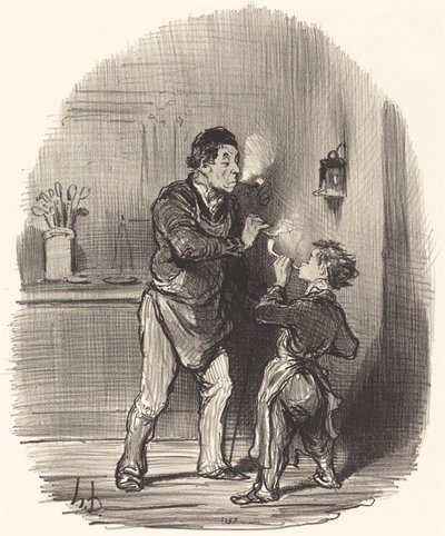 El filósofo trapero de Honoré Daumier