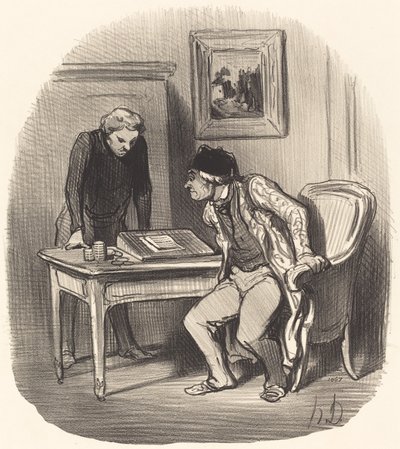 ¿La cuenta es exacta? de Honoré Daumier
