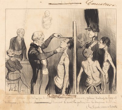El Consejo de revisión de Honoré Daumier
