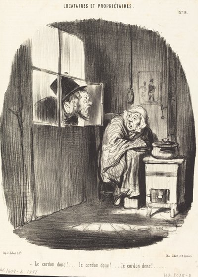 ¡El cordón entonces!... de Honoré Daumier