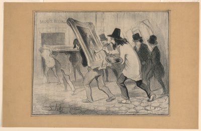 Le Dernier Jour de la Réception des Tableaux, de Charivari de Honoré Daumier