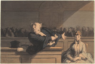 Le Défenseur (Consejero de la Defensa) de Honoré Daumier
