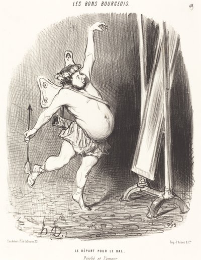 La partida para el baile de Honoré Daumier