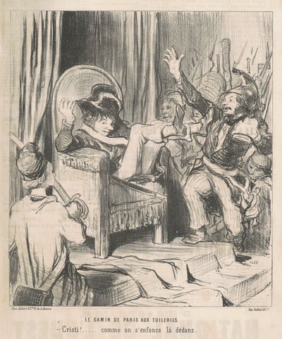 El niño de París en las Tullerías de Honoré Daumier