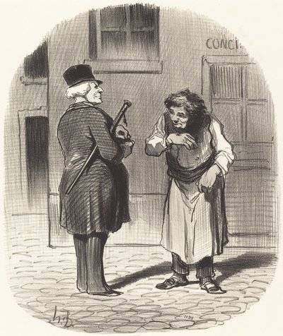 El día de Año Nuevo de Honoré Daumier