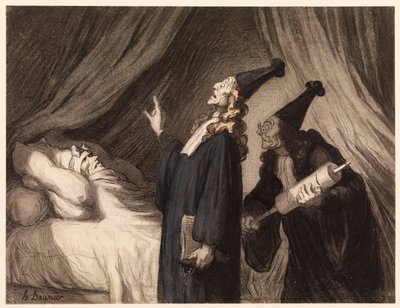 El enfermo imaginario de Honoré Daumier