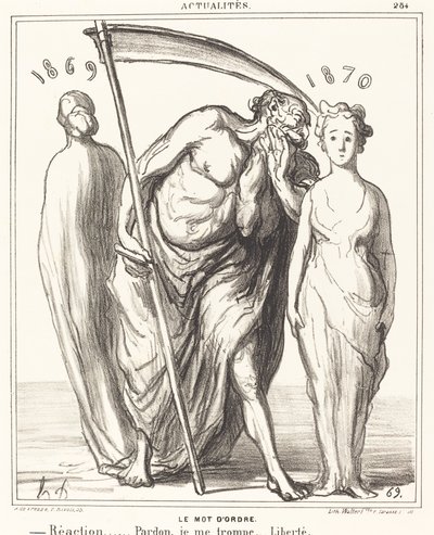 La consigna: Reacción... Perdón... Libertad de Honoré Daumier