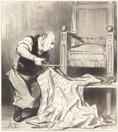 El Nuevo Tapicero de la Corona de Honoré Daumier
