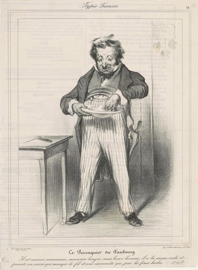 El peluquero del Faubourg de Honoré Daumier