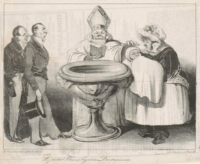 El pequeño Thiers, bautizado doctrinario de Honoré Daumier