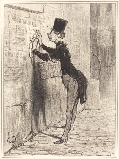 El colocador de Honoré Daumier