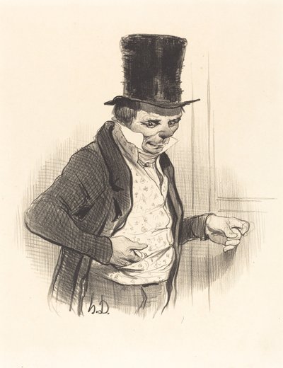 El Portero en visitas... de Honoré Daumier