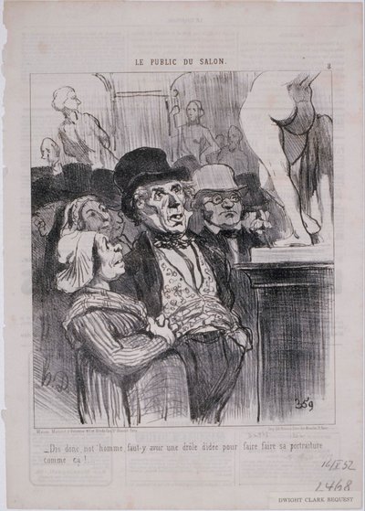 El Público del Salón- Oye, hombre, ¿es necesario? de Honoré Daumier