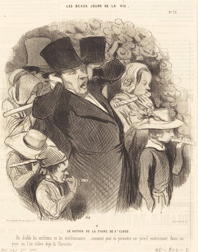 El regreso de la feria de Saint-Cloud de Honoré Daumier