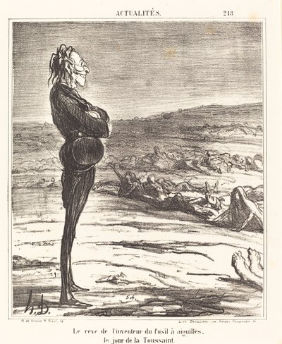 El sueño del inventor del fusil de aguja... de Honoré Daumier