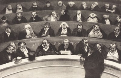 Le Ventre Legislatif (El vientre legislativo) por Honoré Daumier, 1834 de Honoré Daumier
