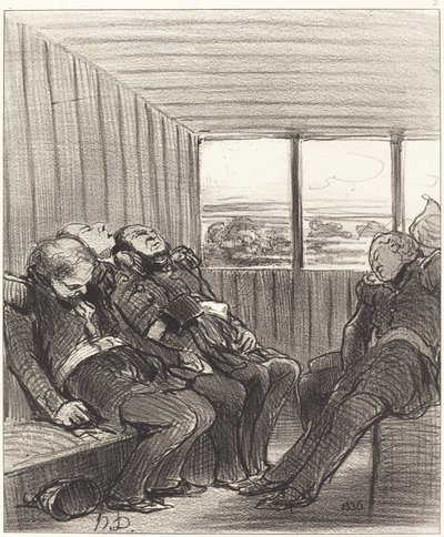 Le Voyage en chemin de fer... de Honoré Daumier