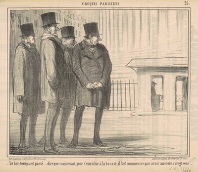El buen tiempo ha pasado de Honoré Daumier
