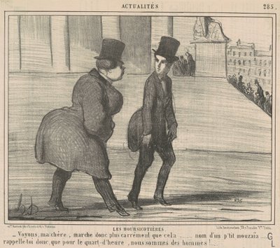 Las especuladoras... Veamos, querida... de Honoré Daumier