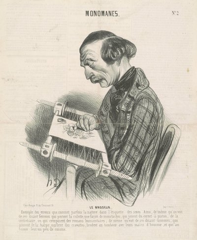 El bordador de Honoré Daumier