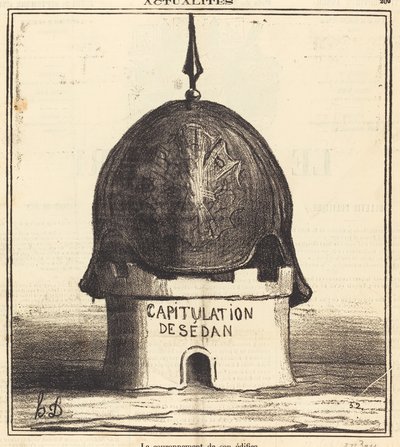 La coronación de su edificio de Honoré Daumier