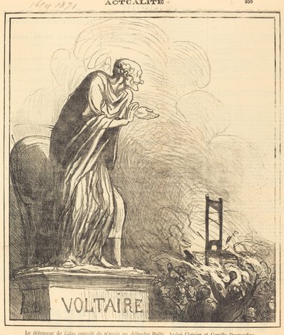 El defensor de Calas consolado... de Honoré Daumier