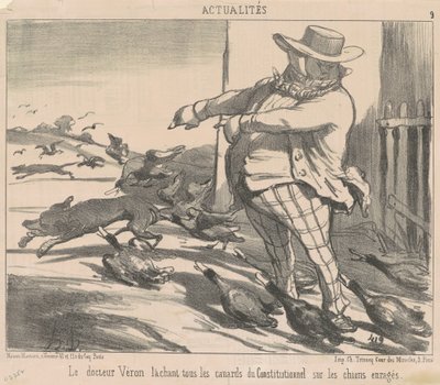 El doctor Véron soltando todos los patos... de Honoré Daumier
