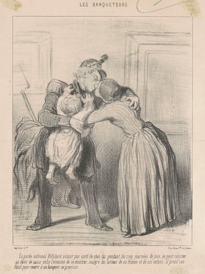 El guardia nacional Rifolard ... de Honoré Daumier