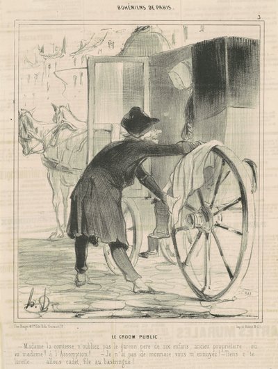 El mozo público de Honoré Daumier