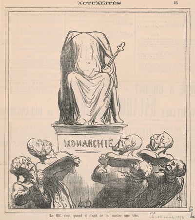 El problema es cuando se trata de ponerle una cabeza de Honoré Daumier