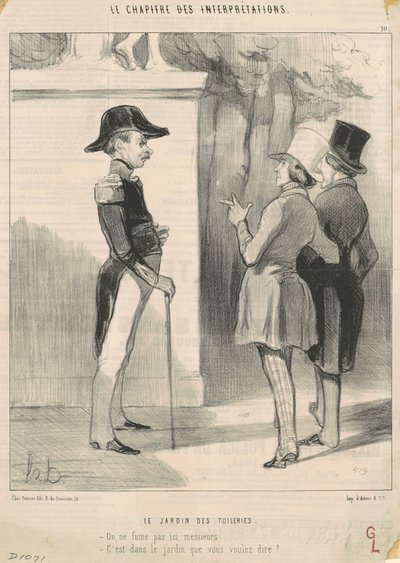 El jardín de las Tullerías de Honoré Daumier
