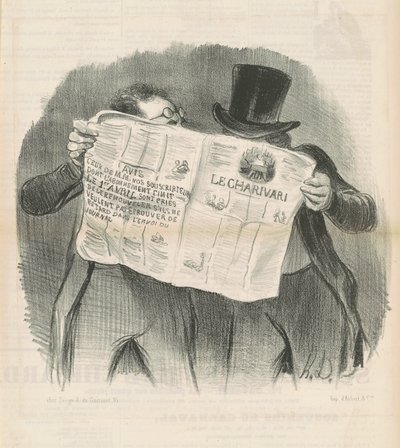 La lectura del Charivari de Honoré Daumier