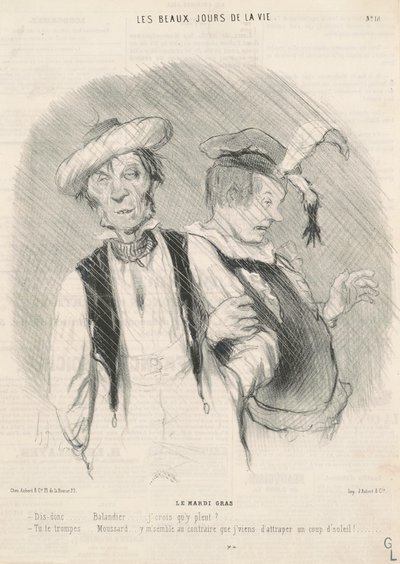 El martes de carnaval de Honoré Daumier