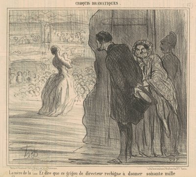 La madre de la cantante de Honoré Daumier