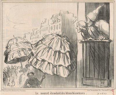 El nuevo estandarte de las lavanderas de Honoré Daumier