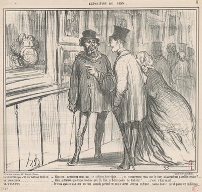 El pintor que tuvo un cuadro rechazado... de Honoré Daumier