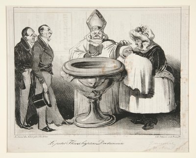 El pequeño Thiers, ¿bautizado? Doctrinaire (El joven Thiers) de Honoré Daumier