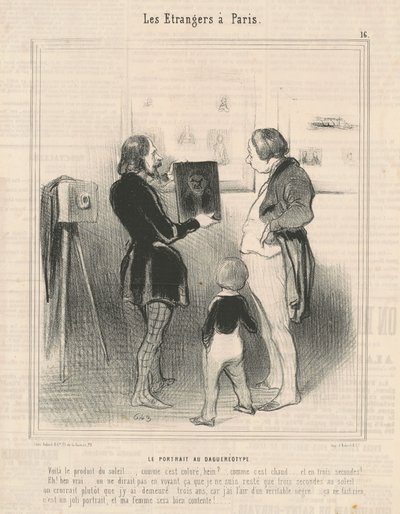 El retrato en daguerrotipo de Honoré Daumier