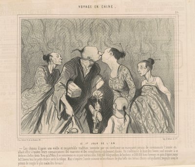 El primer día del año de Honoré Daumier