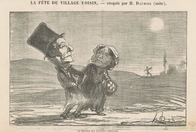 El regreso es a menudo difícil de Honoré Daumier