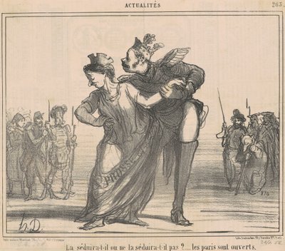 ¿Lo seducirá? Las apuestas están abiertas de Honoré Daumier
