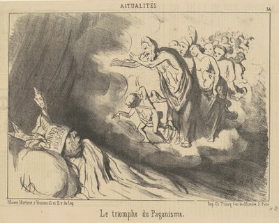 El triunfo del paganismo de Honoré Daumier