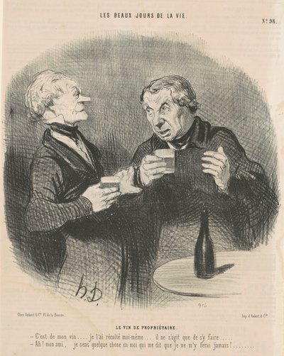 El vino del propietario de Honoré Daumier
