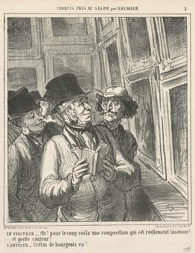 El visitante de Honoré Daumier