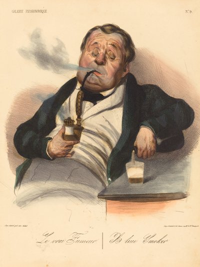 El verdadero fumador de Honoré Daumier