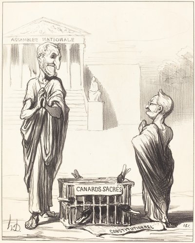 Los augures del imperio... de Honoré Daumier