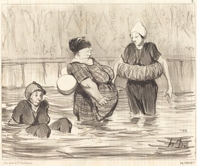 Las bañistas prudentes de Honoré Daumier